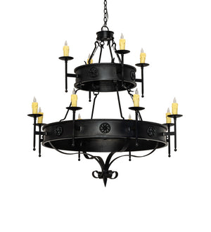 Meyda Tiffany - 232109 - 12 Light Chandelier - Lorenzo - Oxidized Steel