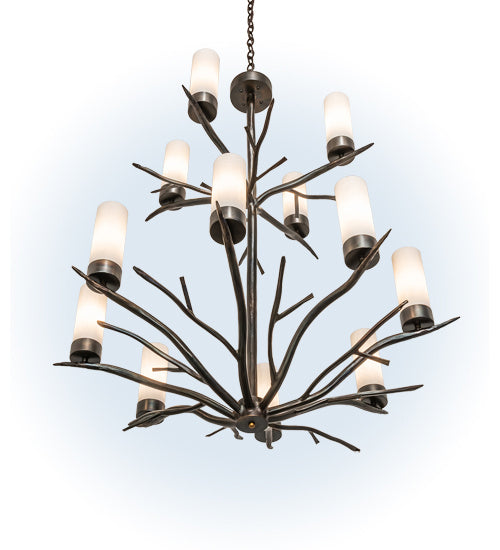 Meyda Tiffany - 238365 - LED Chandelier - Winter Solstice - Dark Burnished Antique Copper