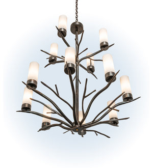 Meyda Tiffany - 238365 - LED Chandelier - Winter Solstice - Dark Burnished Antique Copper