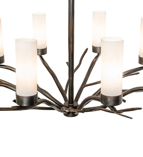 Meyda Tiffany - 238365 - LED Chandelier - Winter Solstice - Dark Burnished Antique Copper