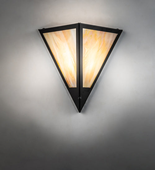 Meyda Tiffany - 240000 - One Light Wall Sconce - Mission Point - Tex Black