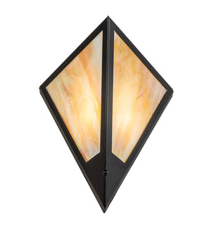 Meyda Tiffany - 240000 - One Light Wall Sconce - Mission Point - Tex Black