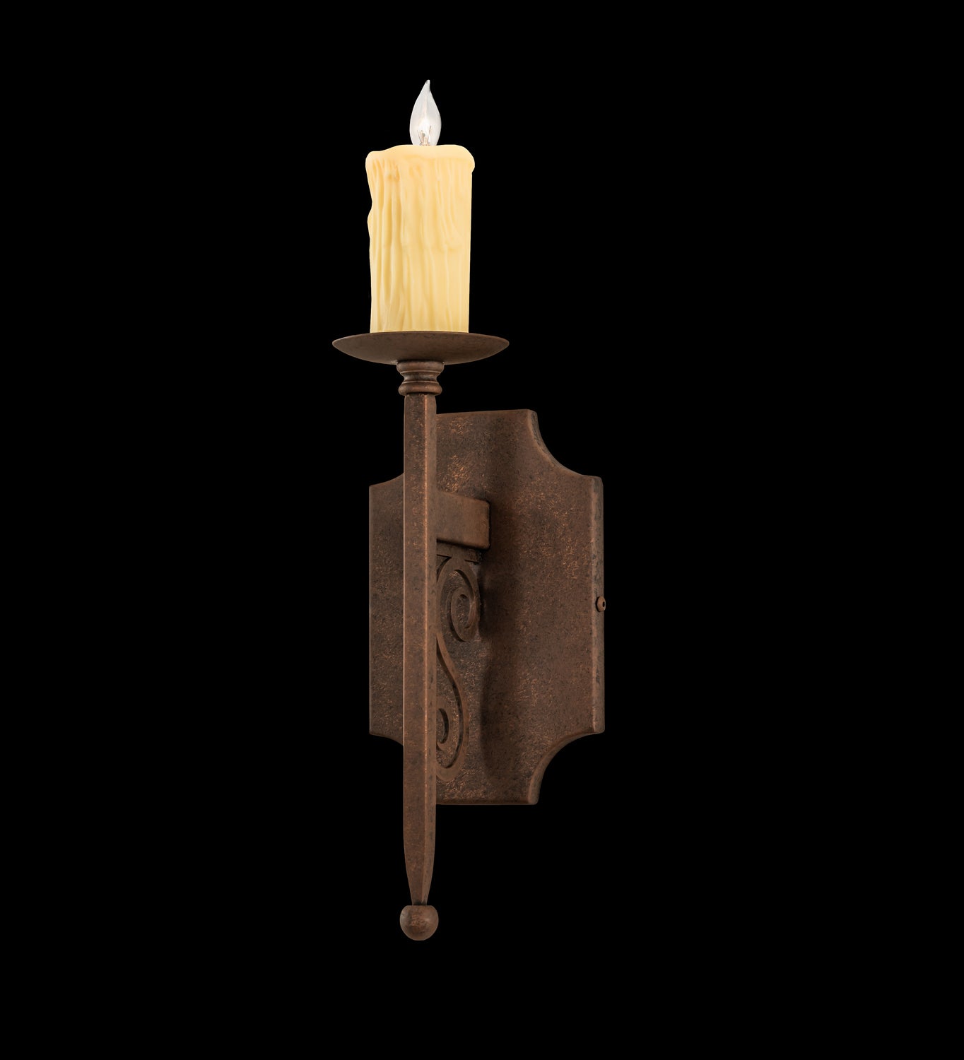 Meyda Tiffany - 242077 - One Light Wall Sconce - Toscano - Antique Rust