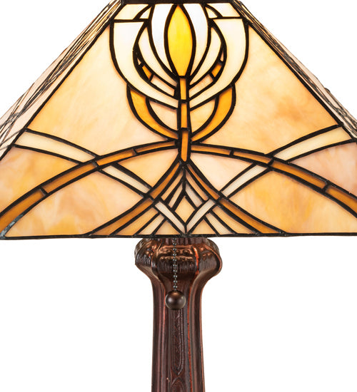 Meyda Tiffany - 244266 - One Light Table Lamp - Glasgow Bungalow - Mahogany Bronze