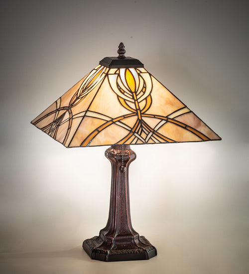 Meyda Tiffany - 244266 - One Light Table Lamp - Glasgow Bungalow - Mahogany Bronze