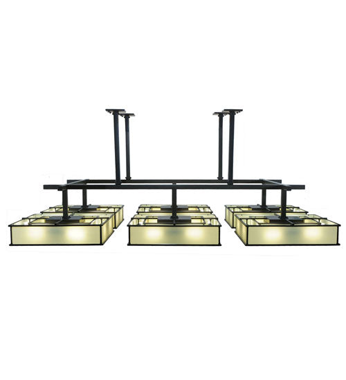 Meyda Tiffany - 244305 - 48 Light Semi-Flushmount - Piazza - Timeless Bronze