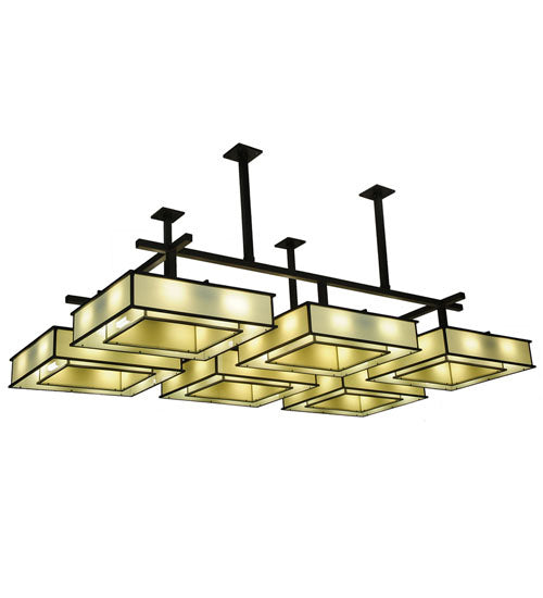 Meyda Tiffany - 244305 - 48 Light Semi-Flushmount - Piazza - Timeless Bronze