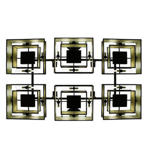 Meyda Tiffany - 244305 - 48 Light Semi-Flushmount - Piazza - Timeless Bronze