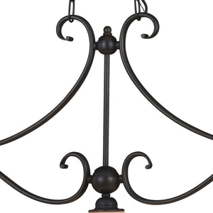 Vaxcel - H0259 - Three Light Linear Chandelier - Monrovia - Oil Rubbed Bronze