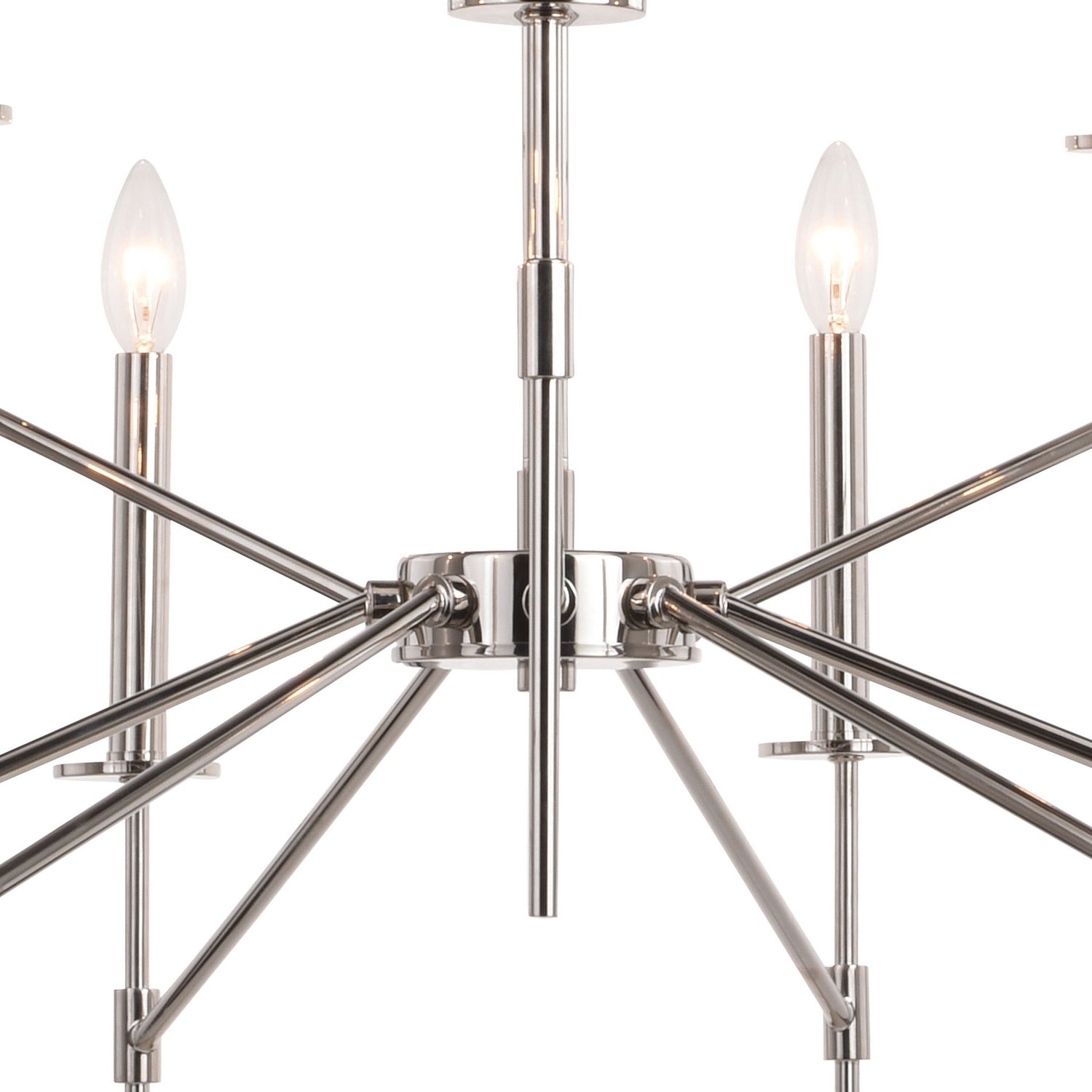 Vaxcel - H0260 - Nine Light Chandelier - Kedzie - Polished Nickel