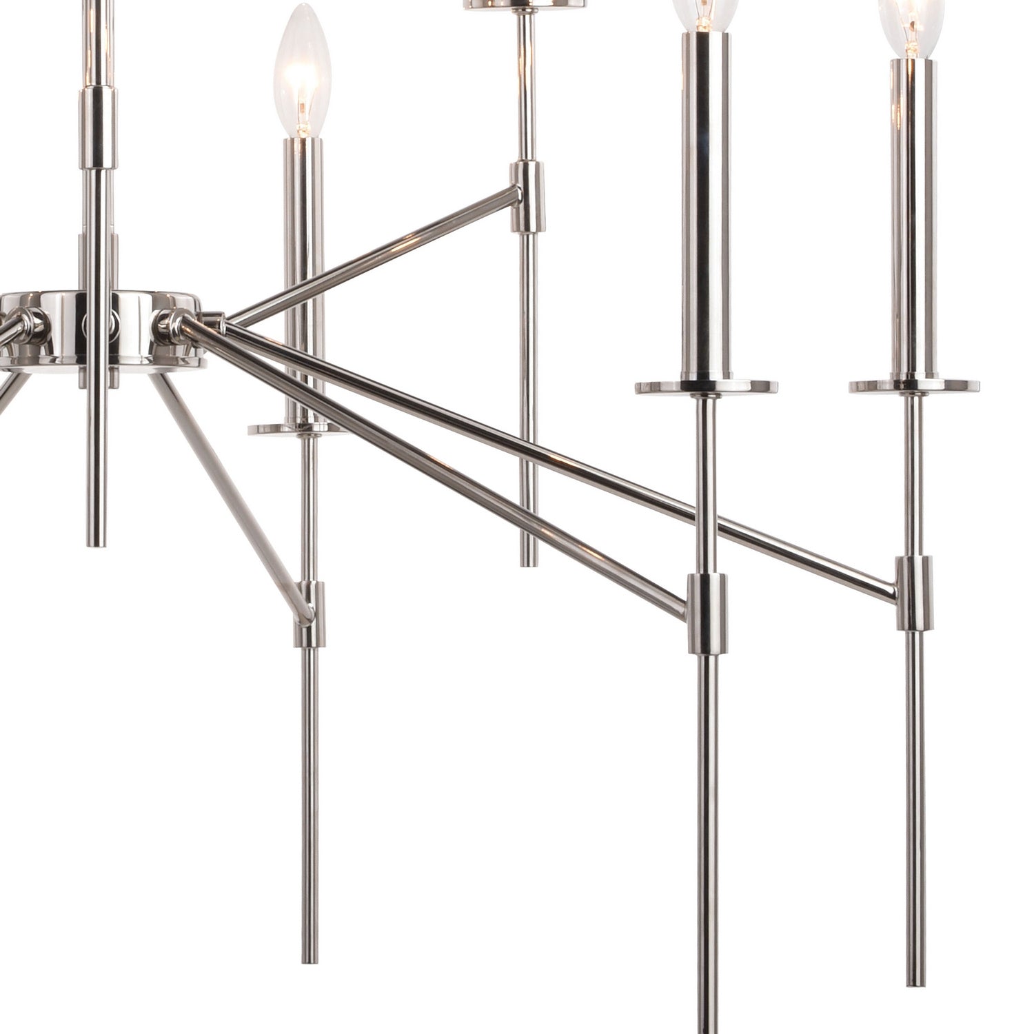 Vaxcel - H0260 - Nine Light Chandelier - Kedzie - Polished Nickel