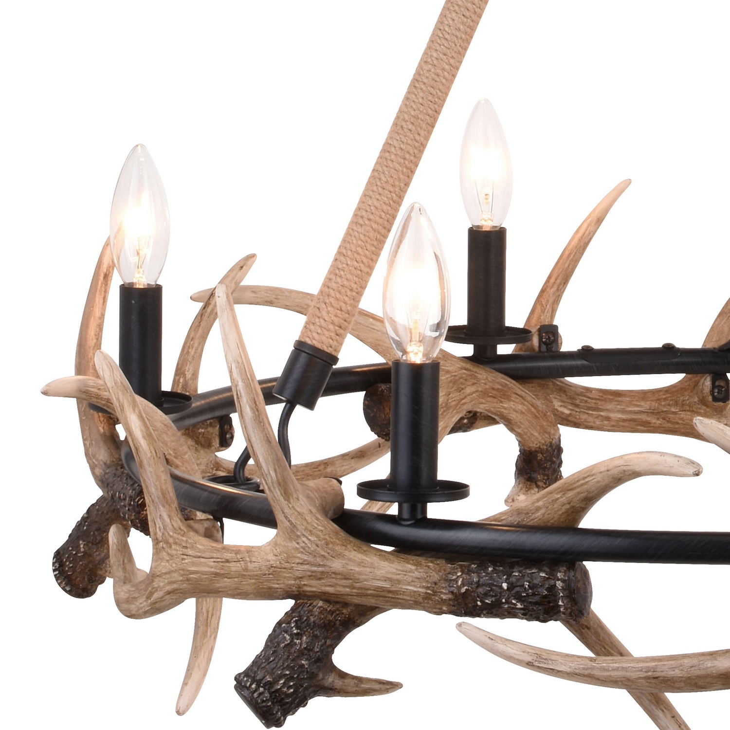 Vaxcel - H0261 - Six Light Chandelier - Breckenridge - Aged Iron