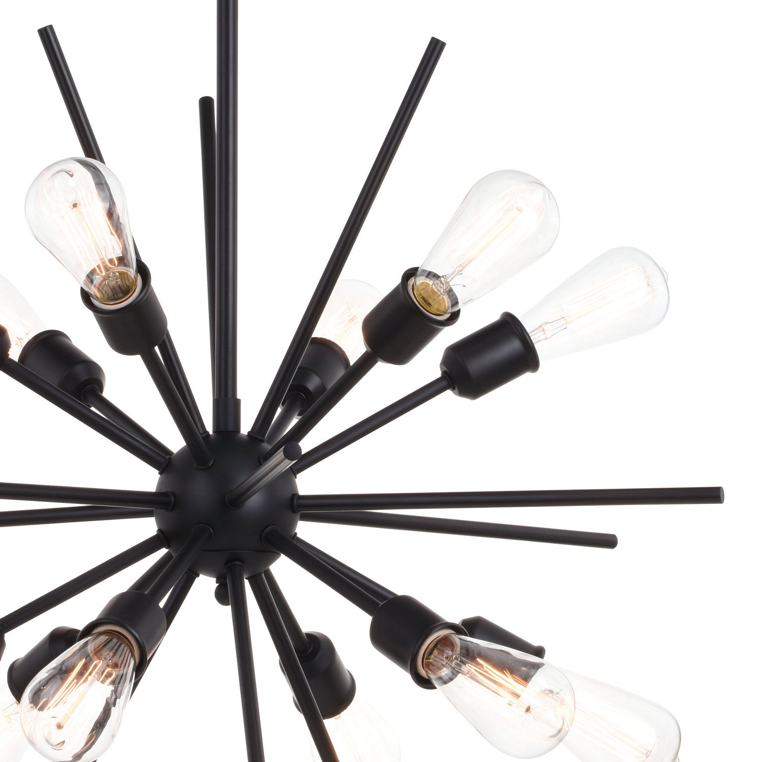 Vaxcel - P0343 - 12 Light Pendant - Estelle - Matte Black