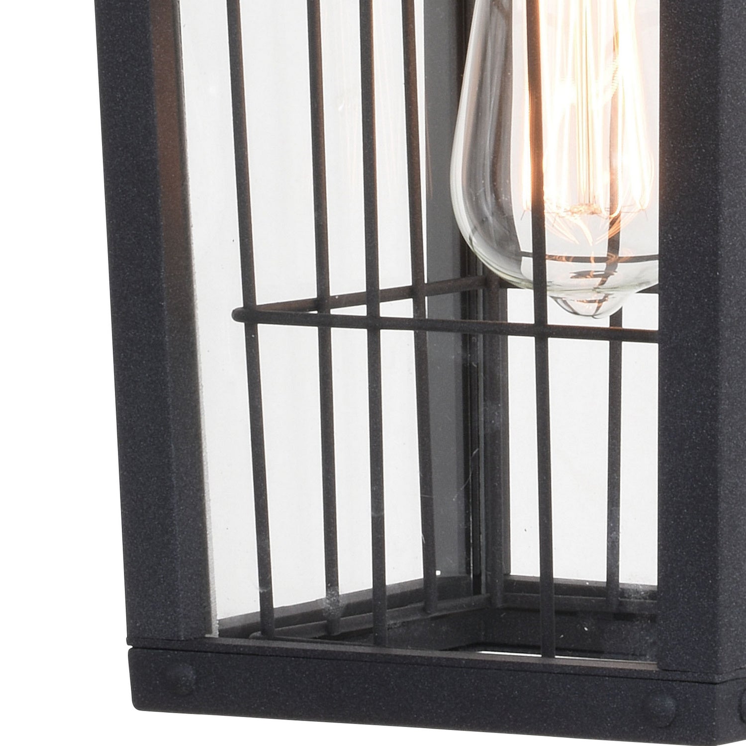Vaxcel - T0590 - One Light Outdoor Pendant - Gage - Volcanic Black