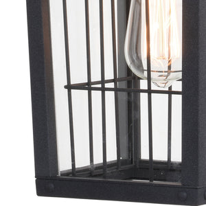 Vaxcel - T0590 - One Light Outdoor Pendant - Gage - Volcanic Black