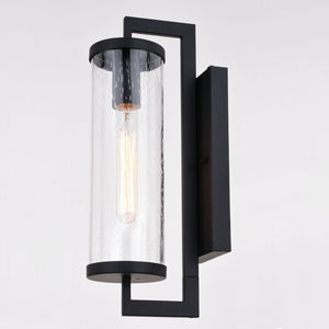 Vaxcel - T0603 - One Light Outdoor Wal Mount - Morgan Park - Matte Black