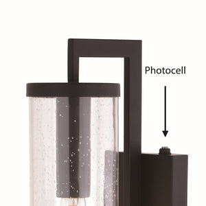 Vaxcel - T0604 - One Light Outdoor Wal Mount - Morgan Park - Matte Black