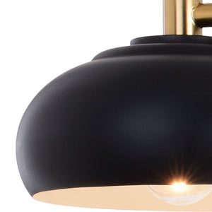 Vaxcel - W0387 - Four Light Vanity - Belmont - Matte Black and Satin Brass