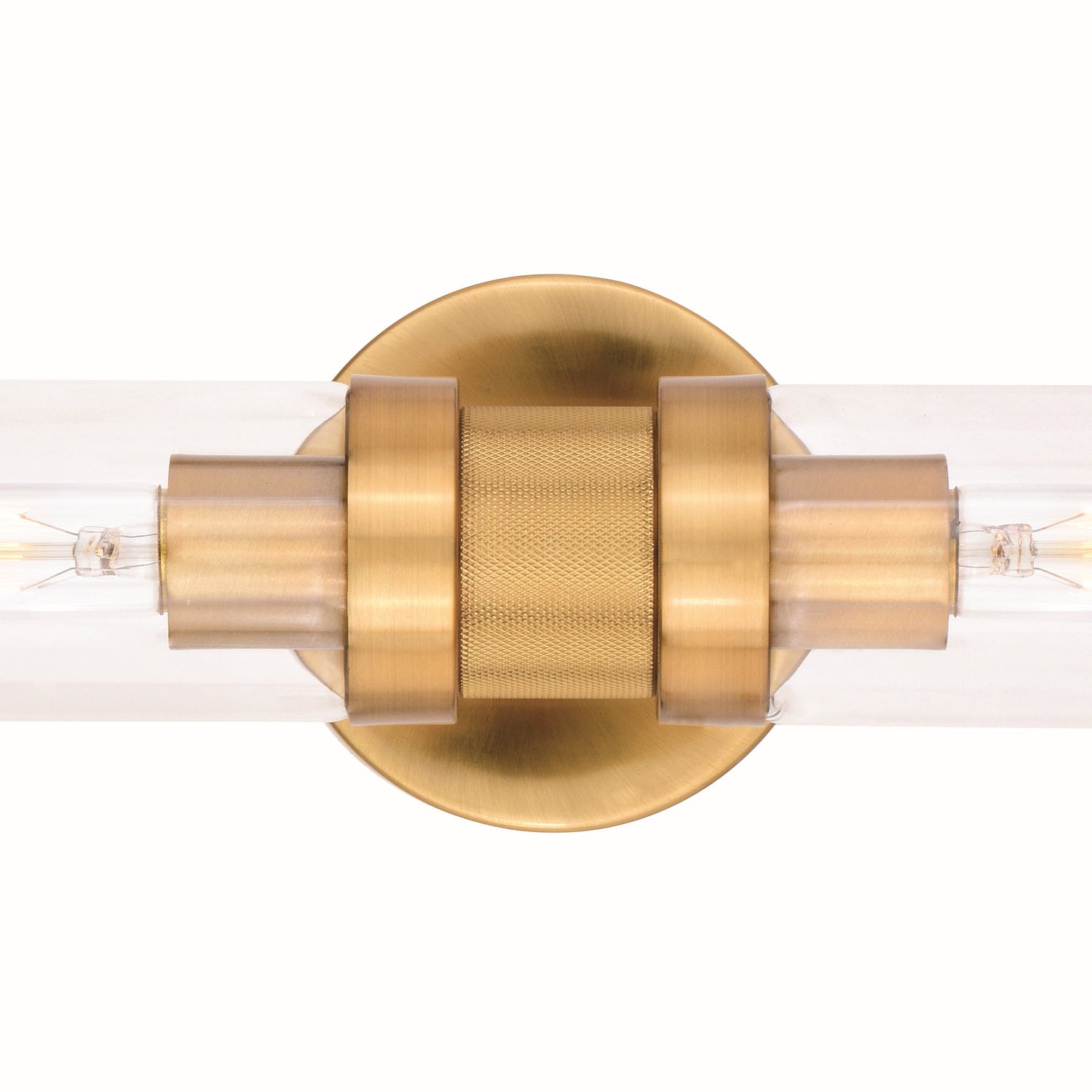 Vaxcel - W0390 - Two Light Wall Sconce - Levitt - Satin Brass