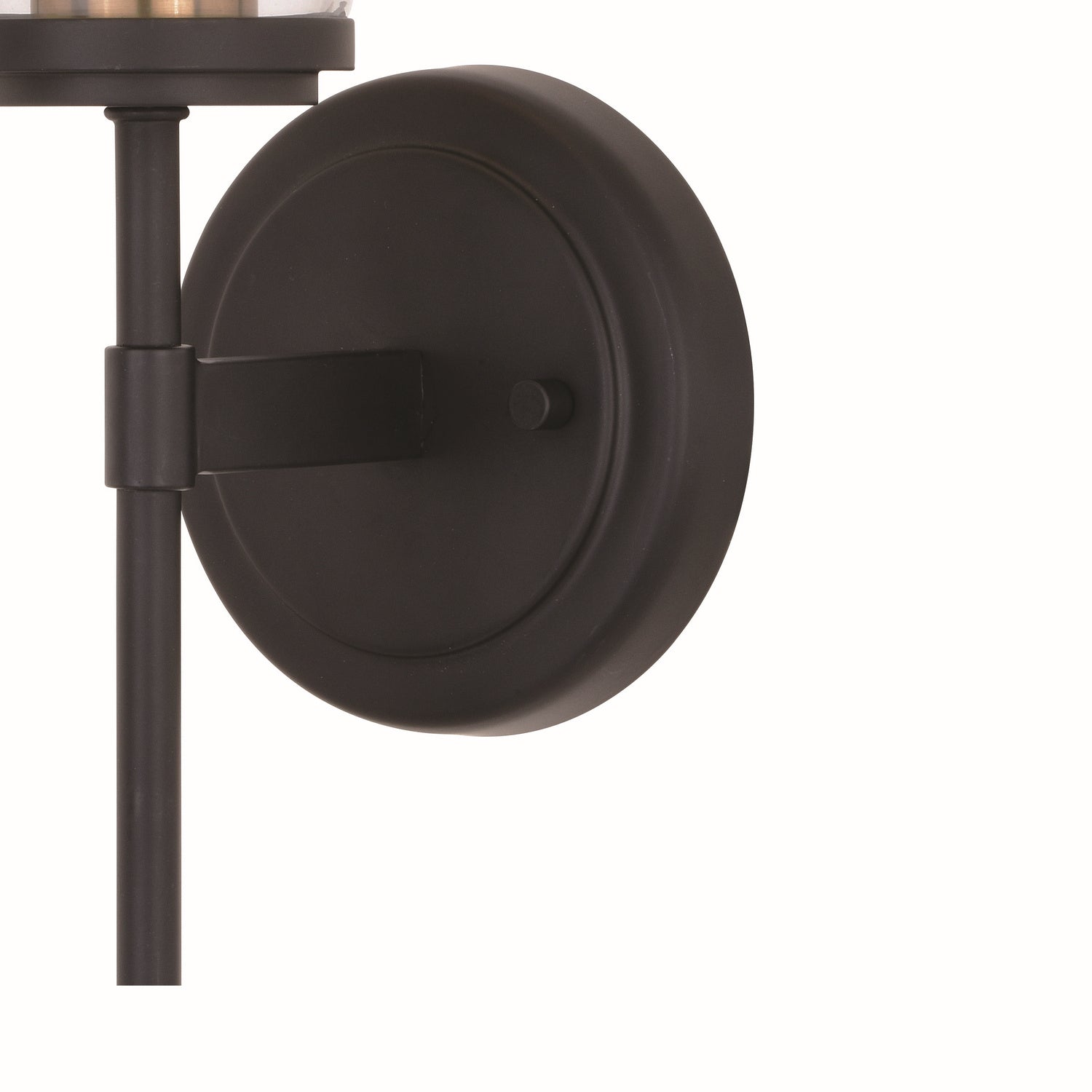 Vaxcel - W0391 - One Light Wall Sconce - Warren - Matte Black and Brushed Brass