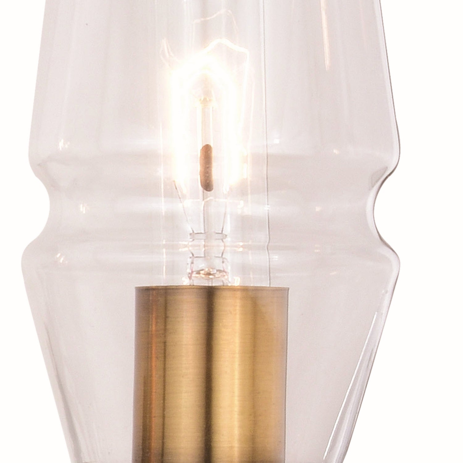 Vaxcel - W0394 - Four Light Vanity - Warren - Matte Black and Brushed Brass