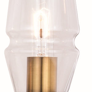 Vaxcel - W0394 - Four Light Vanity - Warren - Matte Black and Brushed Brass