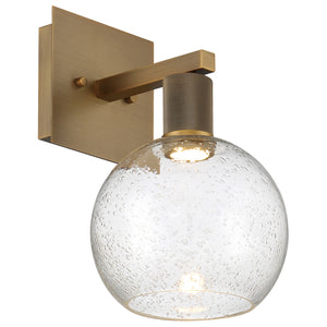 Access - 63145LEDD-ABB/SDG - LED Wall Sconce - Port Nine Burgundy - Antique Brushed Brass