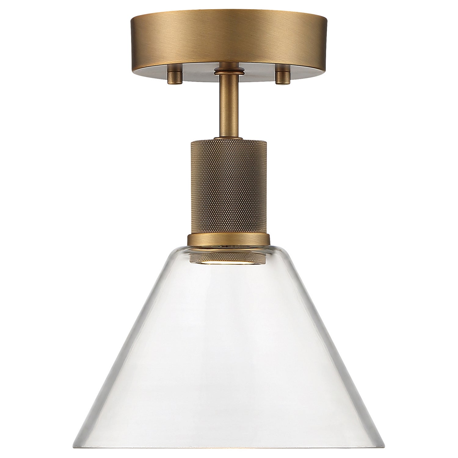 Access - 63146LEDD-ABB/CLR - LED Semi-Flush Mount - Port Nine Martini - Antique Brushed Brass