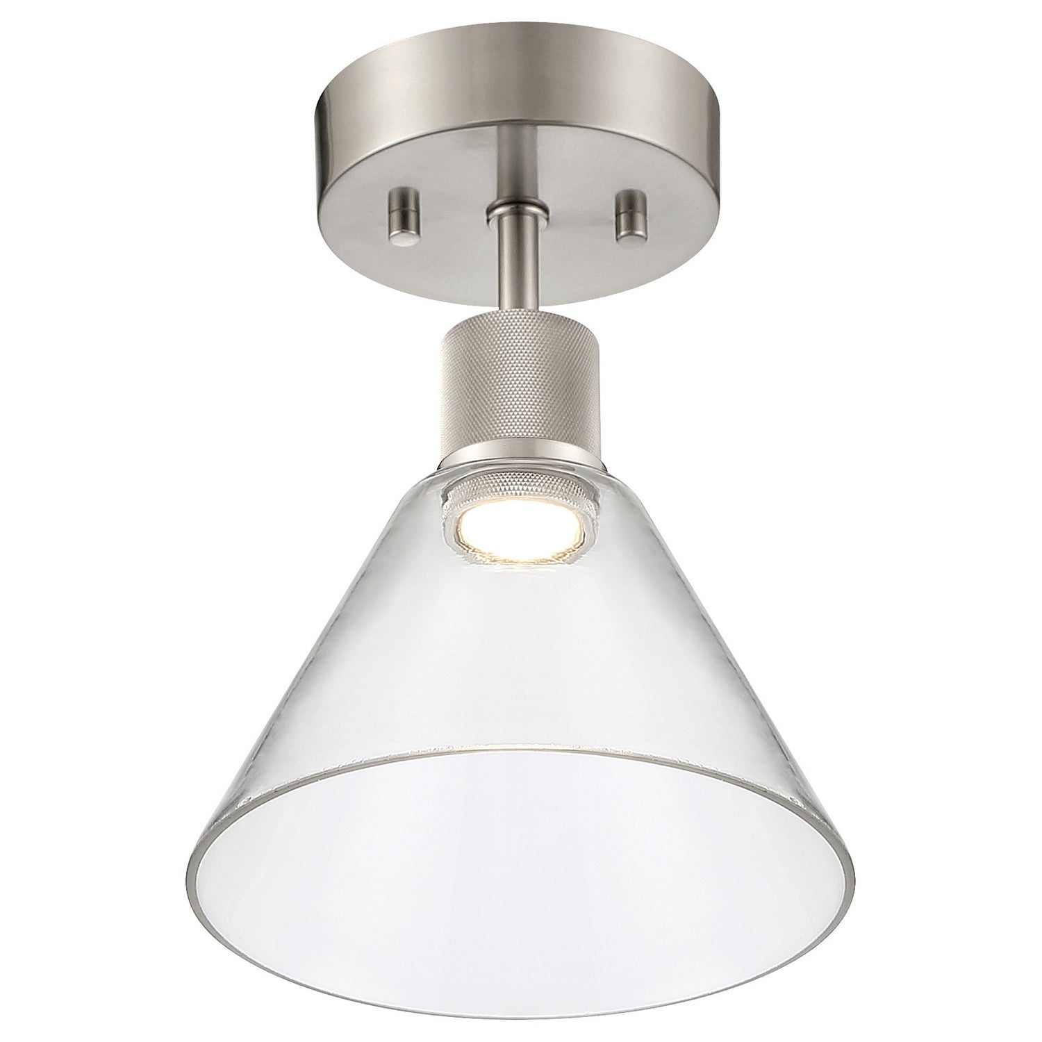 Access - 63146LEDD-BS/CLR - LED Semi-Flush Mount - Port Nine Martini - Brushed Steel