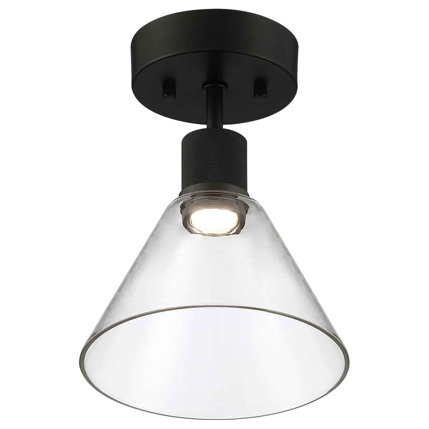 Access - 63146LEDD-MBL/CLR - LED Semi-Flush Mount - Port Nine Martini - Matte Black