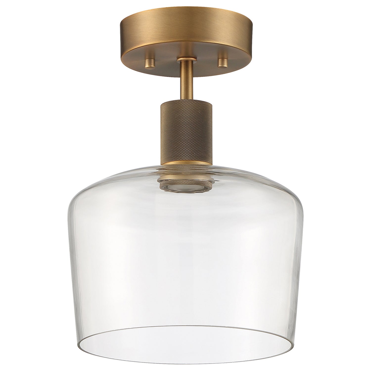 Access - 63147LEDD-ABB/CLR - LED Semi-Flush Mount - Port Nine Chardonnay - Antique Brushed Brass