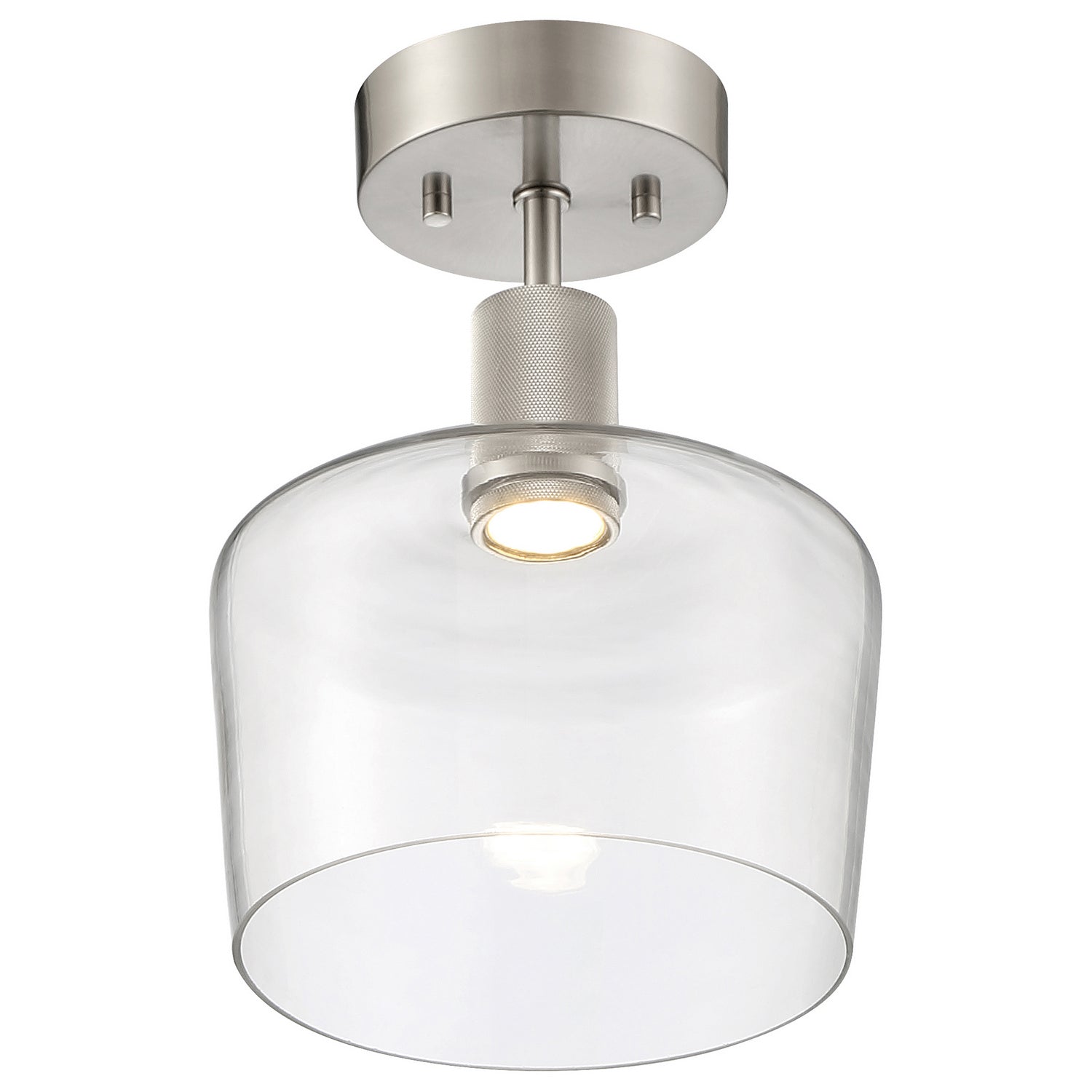 Access - 63147LEDD-BS/CLR - LED Semi-Flush Mount - Port Nine Chardonnay - Brushed Steel