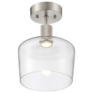 Access - 63147LEDD-BS/CLR - LED Semi-Flush Mount - Port Nine Chardonnay - Brushed Steel