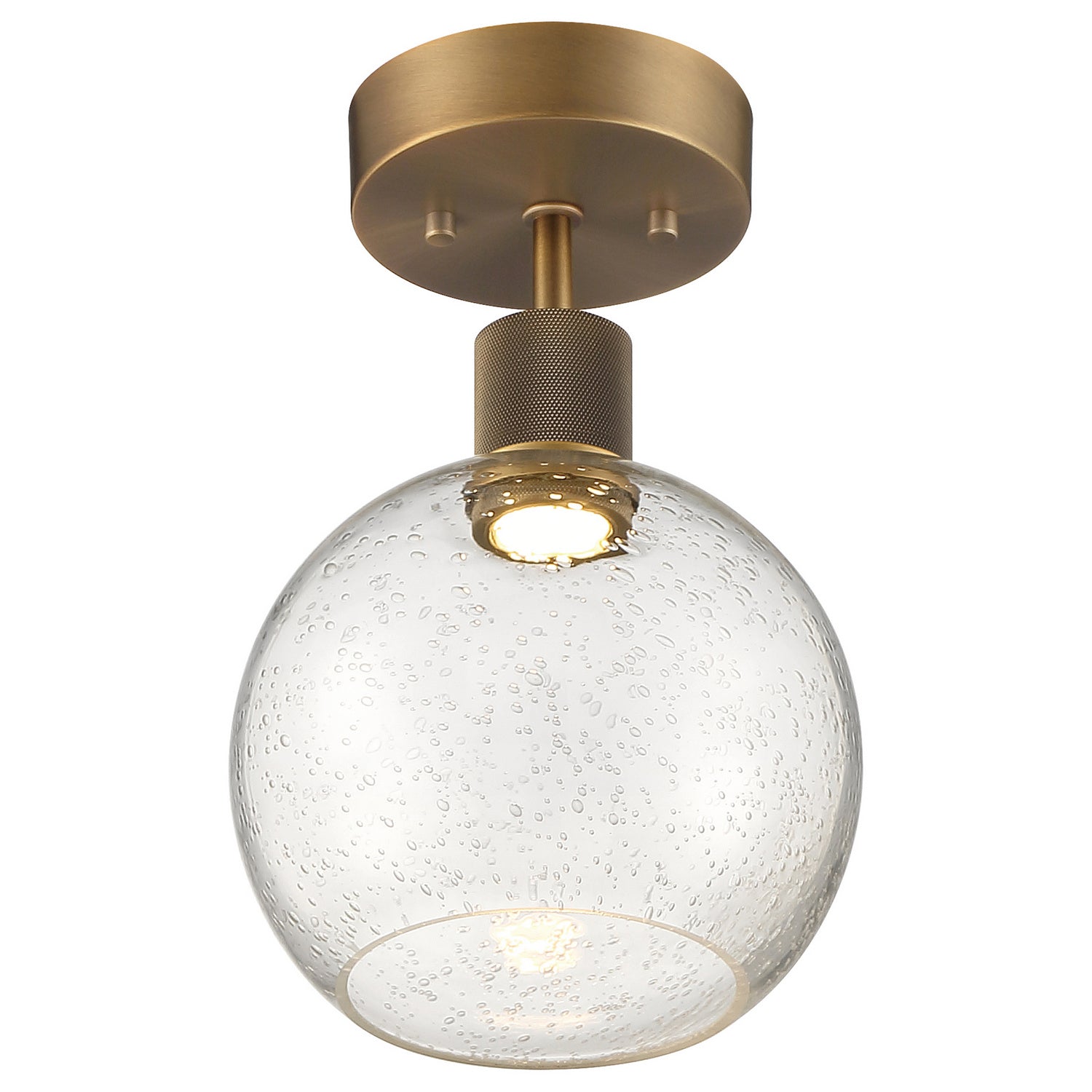 Access - 63148LEDD-ABB/SDG - LED Semi-Flush Mount - Port Nine Burgundy - Antique Brushed Brass