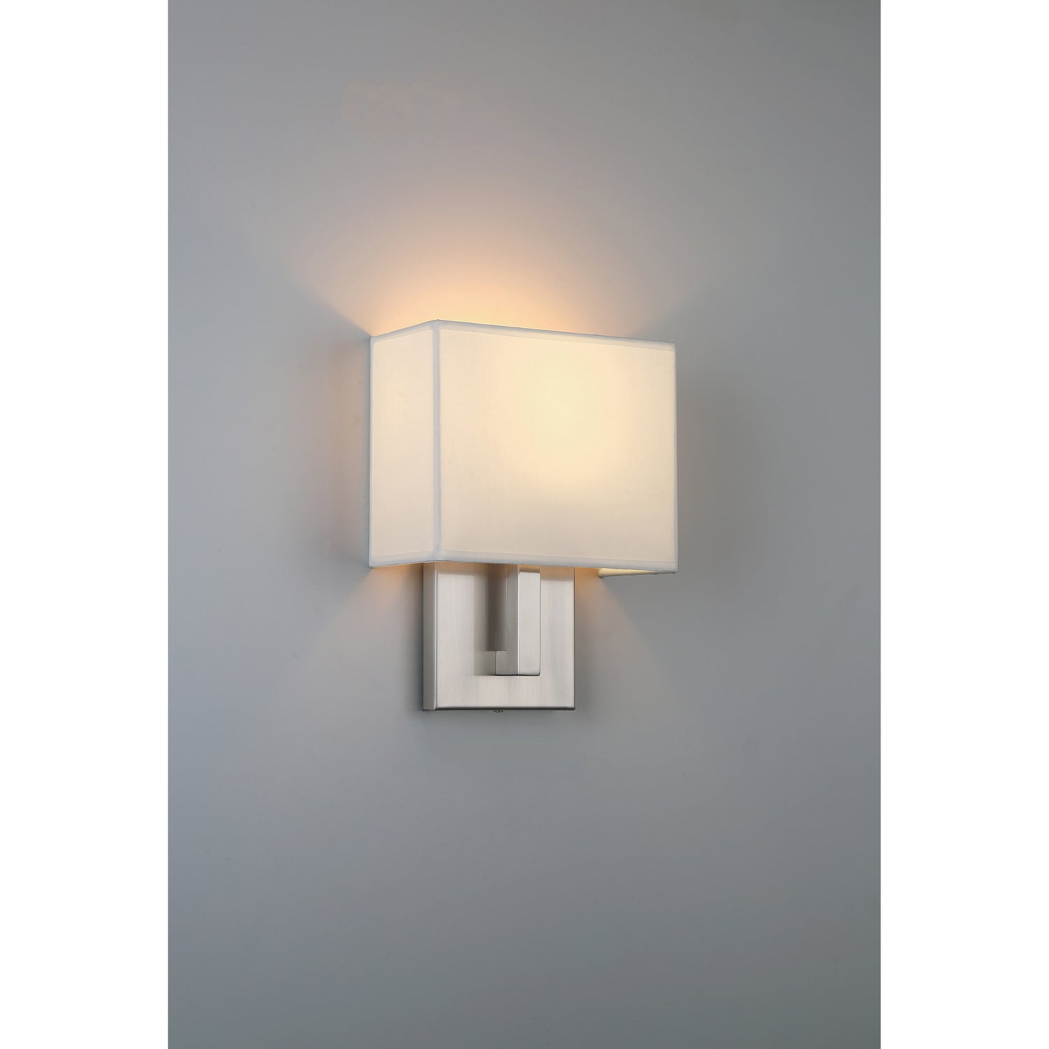 Access - 64061LEDDLP-BS/WH - LED Wall Sconce - Mid Town - Brushed Steel