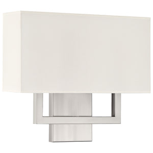 Access - 64062LEDDLP-BS/WH - LED Wall Sconce - Mid Town - Brushed Steel