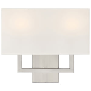 Access - 64062LEDDLP-BS/WH - LED Wall Sconce - Mid Town - Brushed Steel