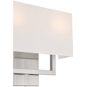 Access - 64062LEDDLP-BS/WH - LED Wall Sconce - Mid Town - Brushed Steel