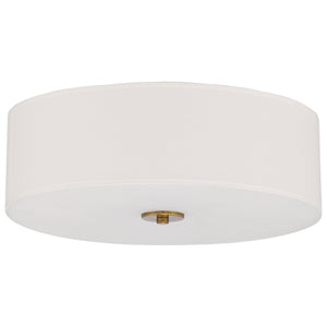 Access - 64063LEDDLP-ABB/WH - LED Flush Mount - Mid Town - Antique Brushed Brass