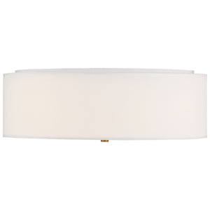 Access - 64063LEDDLP-ABB/WH - LED Flush Mount - Mid Town - Antique Brushed Brass