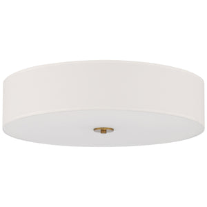 Access - 64064LEDDLP-ABB/WH - LED Flush Mount - Mid Town - Antique Brushed Brass