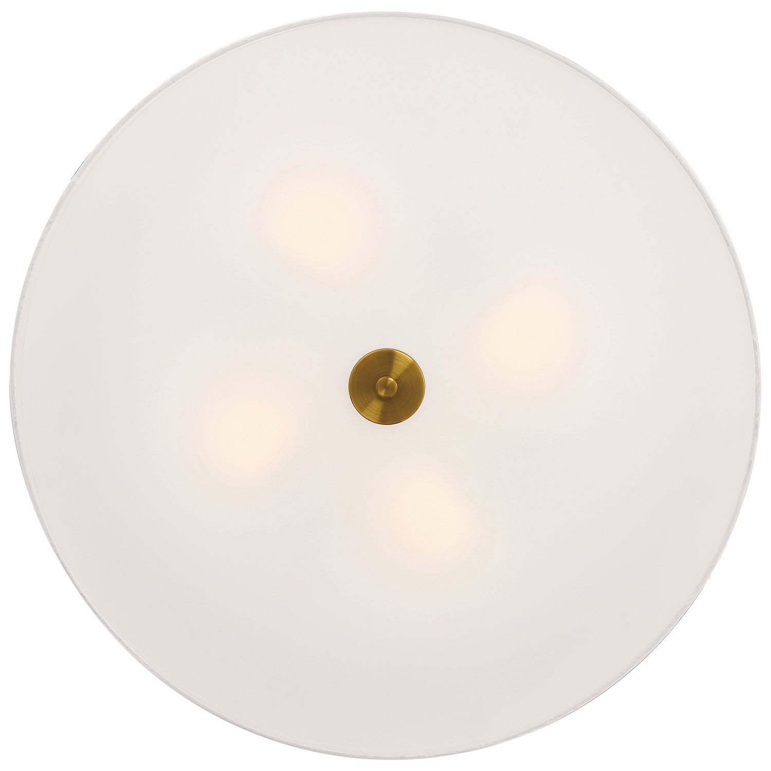 Access - 64064LEDDLP-ABB/WH - LED Flush Mount - Mid Town - Antique Brushed Brass