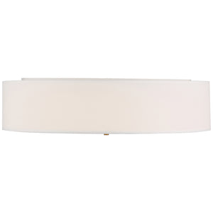 Access - 64064LEDDLP-ABB/WH - LED Flush Mount - Mid Town - Antique Brushed Brass