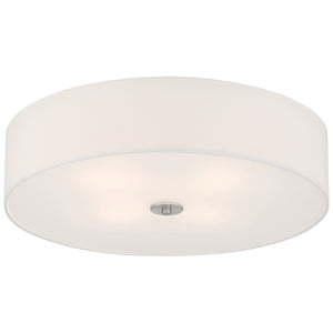 Access - 64064LEDDLP-BS/WH - LED Flush Mount - Mid Town - Brushed Steel