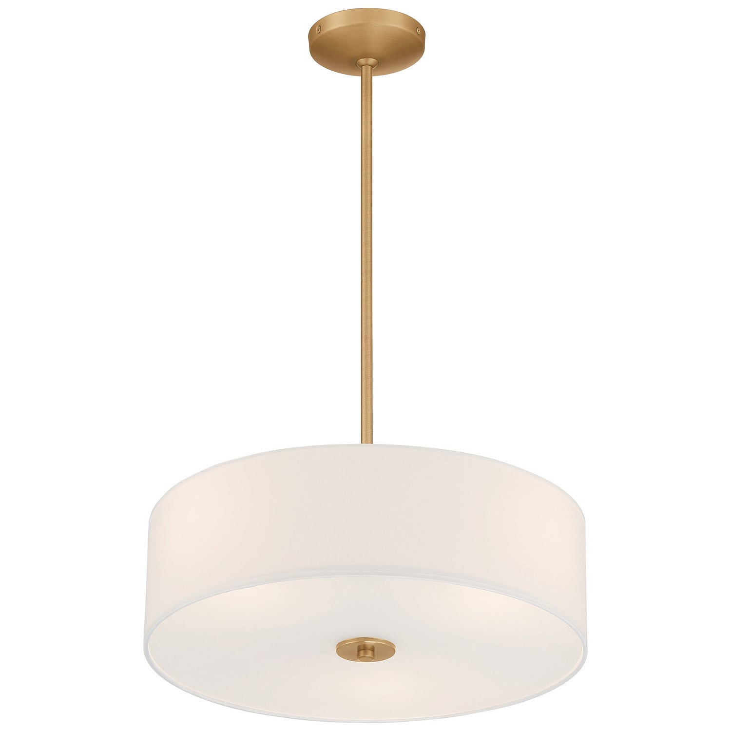 Access - 64065LEDDLP-ABB/WH - LED Pendant or Semi-Flush - Mid Town - Antique Brushed Brass