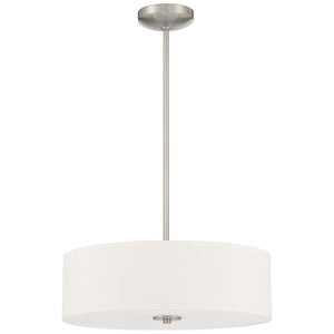 Access - 64065LEDDLP-BS/WH - LED Pendant or Semi-Flush - Mid Town - Brushed Steel