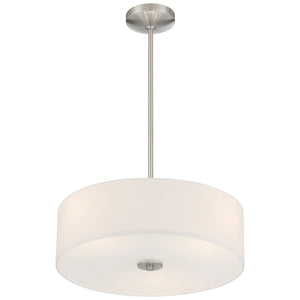 Access - 64065LEDDLP-BS/WH - LED Pendant or Semi-Flush - Mid Town - Brushed Steel