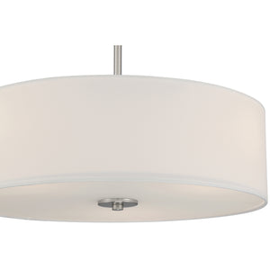 Access - 64065LEDDLP-BS/WH - LED Pendant or Semi-Flush - Mid Town - Brushed Steel