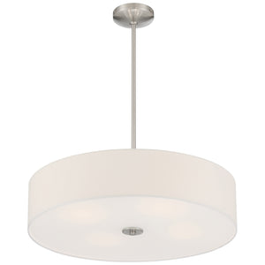 Access - 64066LEDDLP-BS/WH - LED Pendant or Semi-Flush - Mid Town - Brushed Steel