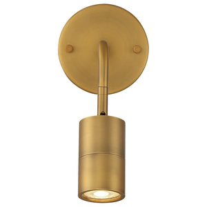 Access - 72010LEDDLP-ABB - LED Wall Or Ceiling Spotlight - Cafe Dual Mount - Antique Brushed Brass